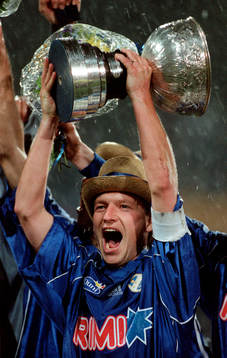 Fredrik Andersson, lagkapten, Halmstad (von Rosens pokal,