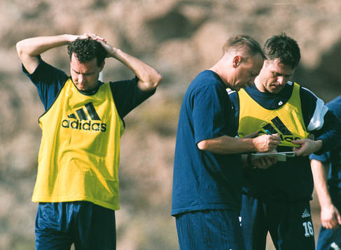 Sören Åkerby, tränare Djurgården, Anders Limpar och