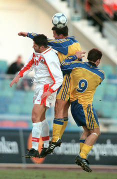 Daniel Andersson och Fredrik Ljungberg, Sverige, i