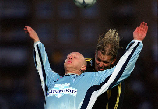 Peter Sörensen, Malmö FF och Martin Åslund, AIK