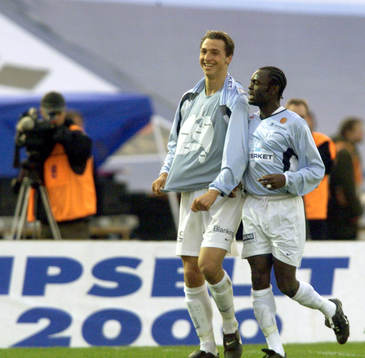 Fotboll,  Zlatan Ibrahimovic, Malmö FF (jubel)