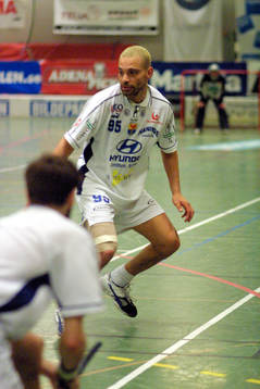 Innebandy, SM-final, Warberg - Haninge. Jonathan