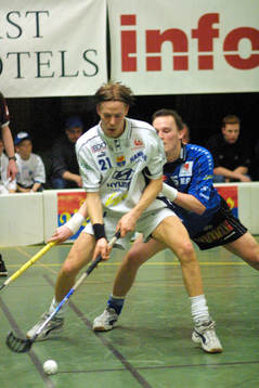 Innebandy, SM-final, Warberg - Haninge. Johan Davidsson,