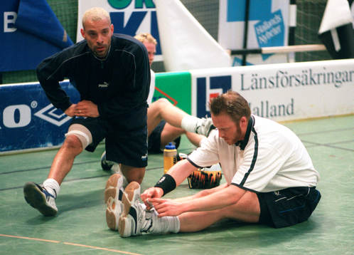 Innebandy, uppvärmning, stretching