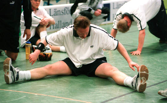 Innebandy, uppvärmning, stretching
