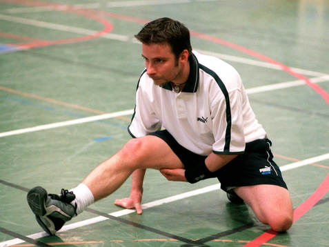 Innebandy, uppvärmning, stretching