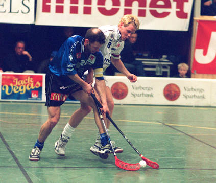 Innebandy, SM-final, Varberg - Haninge. Mikael Andersson,