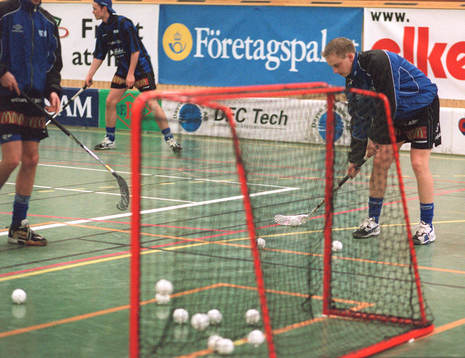 Innebandy, SM-final, Warberg – Haninge, Uppvärmning