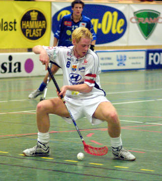 Innebandy, SM-final, Warberg - Haninge. Johannes