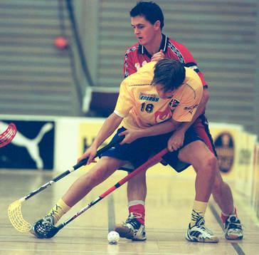 Innebandy, 4-nationers, Sverige -  Norge. Johan Andersson,
