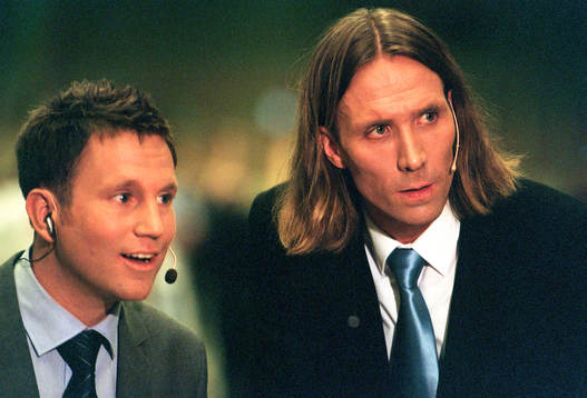 Handboll, Peter Jihde och Staffan Olsson, kommentatorer, tv