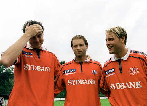 Fotboll, Dansk, Christian Karlsson, Joakim Persson och Erik