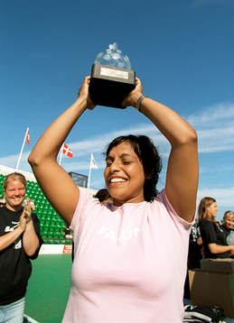Innebandy, cup i Båstad. Pokal, trofé