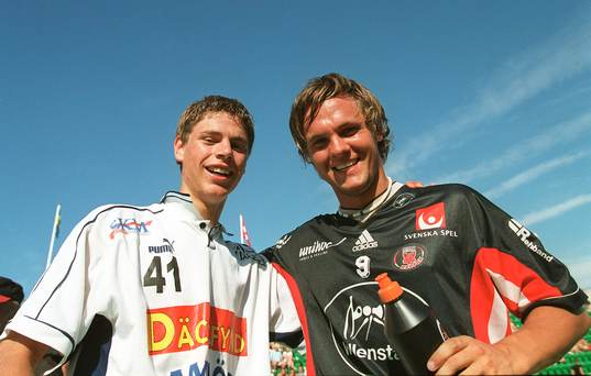 Båstad Outdoor Open 2001. Båda killarna har