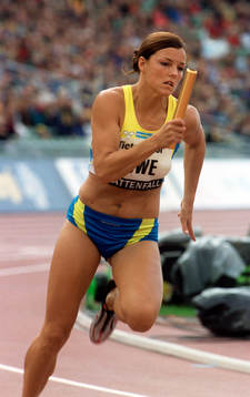 Jenny Kallur, 4x100 m damer
