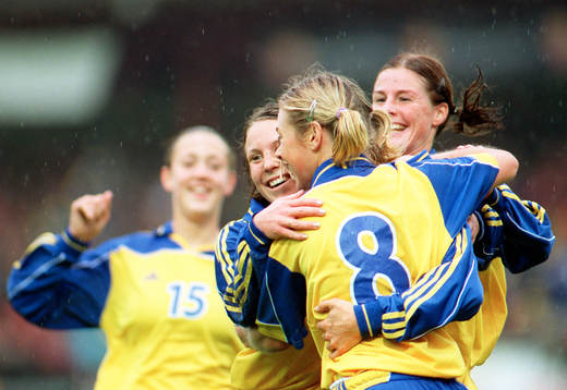 Hanna Ljungberg, Tina Nordlund och Malin Moström, Sverige