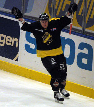 Ishockey, Elitserien. AIK - HV71. Michael Johansson, AIK