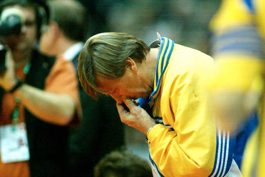 Bengt Johansson, förbundskapten Sverige, deppar