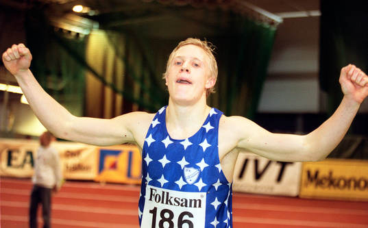 Friidrott. Inne-SM. Johan Wissman vann 200 m
