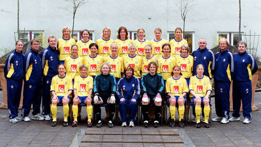 Fotboll. Dam. Lagbild