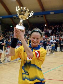 Hermine Dahlerus blev matchens lirare mot Finland