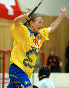 Innebandy. Anna Larsson