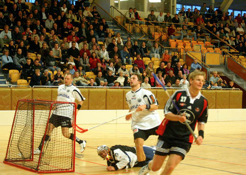 Innebandy,  elitserien, Högaborg - Pixbo. Storpublik i