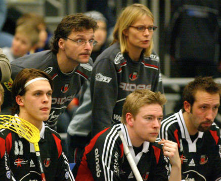 Ulf Hallstensson och Kristina Landgren, tränare, Pixbo