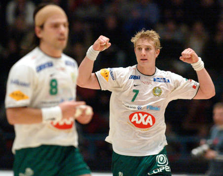 Micael Schjölin och Niklas Grundsten, Hammarby, jubel