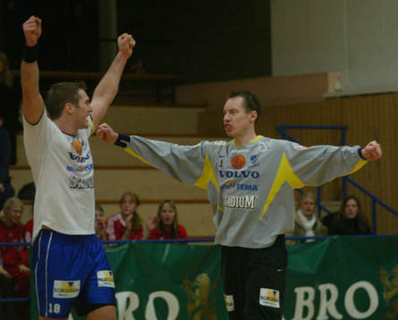 Skövde jublar, Robert Lechte, målvakten och Mattias