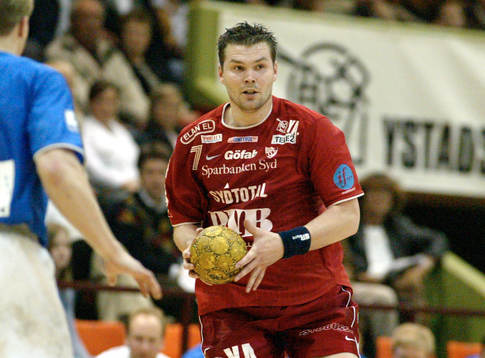 Handboll. Elitserien. IFK Ystad - IFK Skövde.Kaupo Palmar.