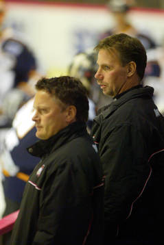 Ishockey, träningsmatch, Malmö - Eisbären. Mats Lusth
