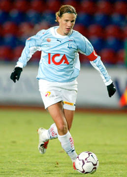 Fotboll. Dam, damallsvenskan,  Malmö FF. Malin Andersson