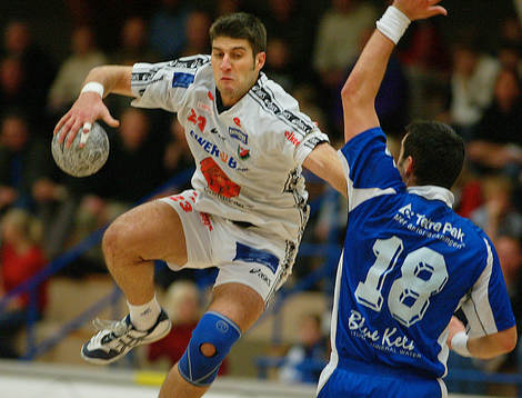 Handboll. elitserien. H43 - Guif. Guifs Spyros Balomenos,