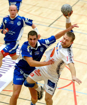 Handboll. elitserien. H43 - Guif. Guifs Nicklas Älgekrans