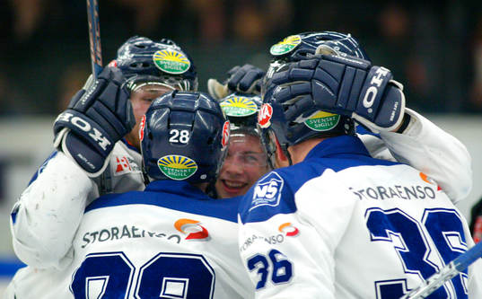 Ishockey, elitserien,  Leksand, jubel