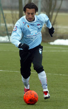 Fotboll. Träningsmatch. Louay Chanko, Malmö FF
