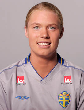Fotboll, dam, Sverige,  Porträtt, Hedvig Lindahl, målvakt