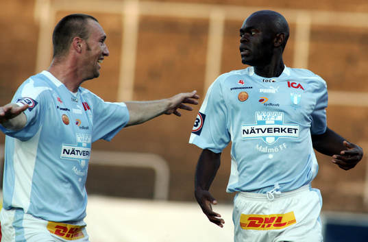 Niklas Skoog och Joseph Elanga, Malmö, glädje, jubel