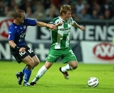 Emil Jensen, Halmstad och Haris Laitinen, Hammarby