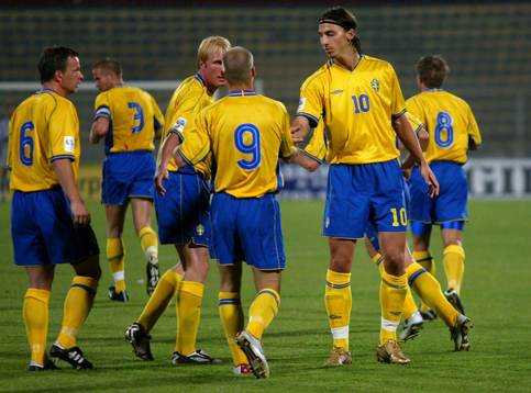 Zlatan Ibrahimovic, Sverige. Hattrick på 14 minuter!!!