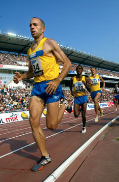 Erik Sjöqvist, 5000 meter tog segern med 2 hundradelar