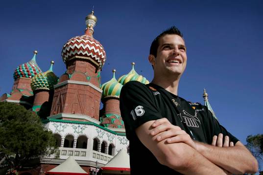 Joel Ringström, målvakt, utanför Hotell Kremlin