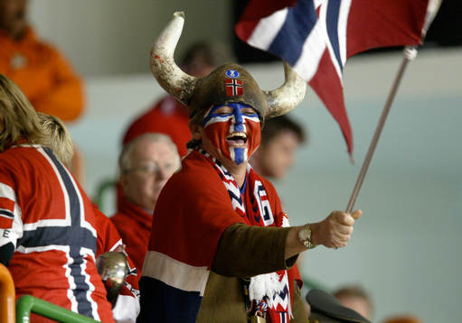 Glad norsk supporter