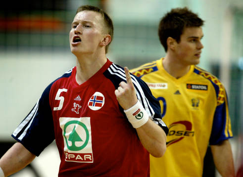 Frank Loke, Norge, jeubel och Fredrik Lindahl, Sverige, depp