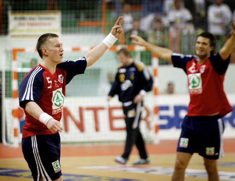 Frank Loke och Kristian Kjelling, Norge, jubel