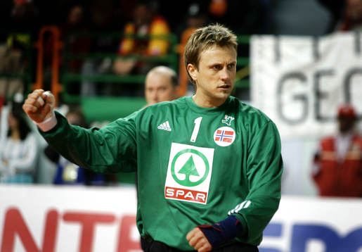 Steinar Ege, (målvakt) Norge, jubel