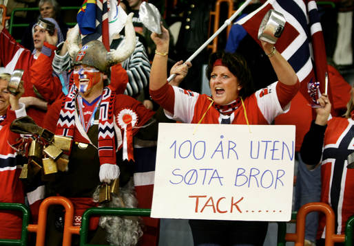Norskt jubel i publiken