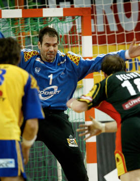 Handboll, VM. Sverige -Tyskland. Tomas Svensson (målvakt)