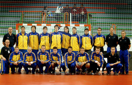 Handboll, VM. Sverige. Svenska landslaget i handboll 2005.